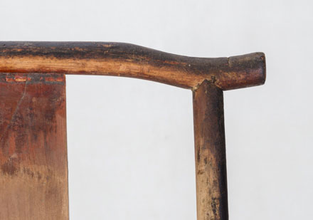 ginko wood side chair, detail