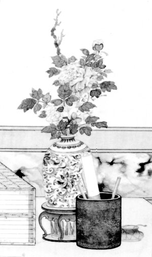 木胎髹漆花瓶座