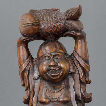 happy buddha, detail