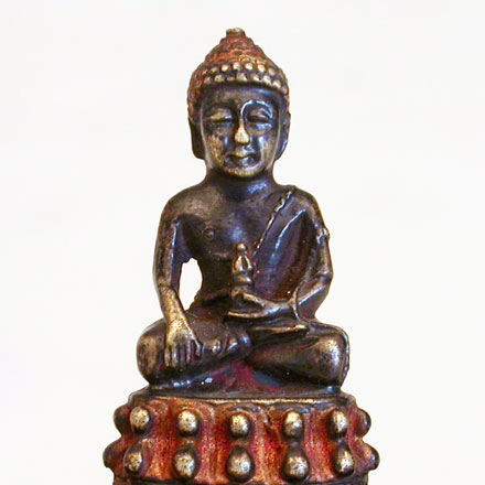 small bronze buddha