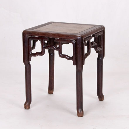 hongmu square stool