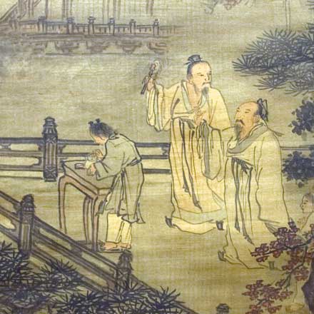 painting detail, ming dynasty xie shichen