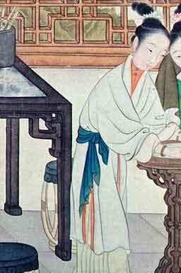 qing dynasty painting detail