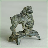 bronze lion and cub