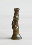 bronze bamboo-style vase