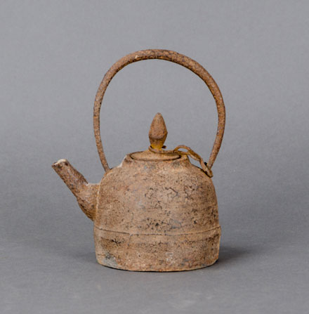 Small iron teapot