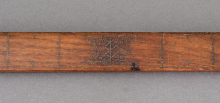 hongmu ruler, detail