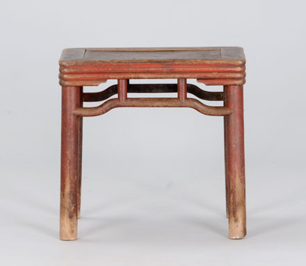 bamboo-style cypress stool