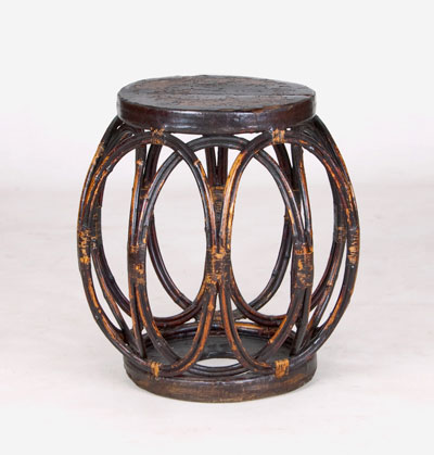 bamboo round stool